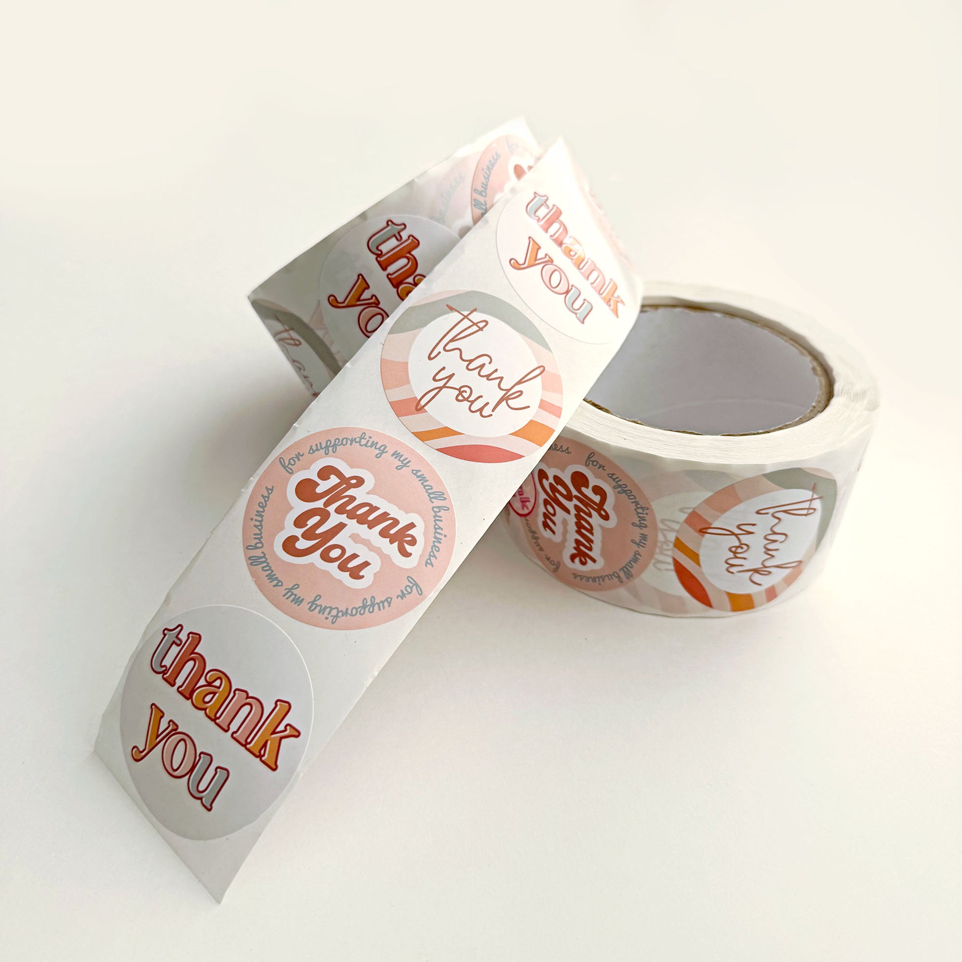 thank you stickers boho shipping supplies customer thank you for supporting my small business packaging sticker rolls