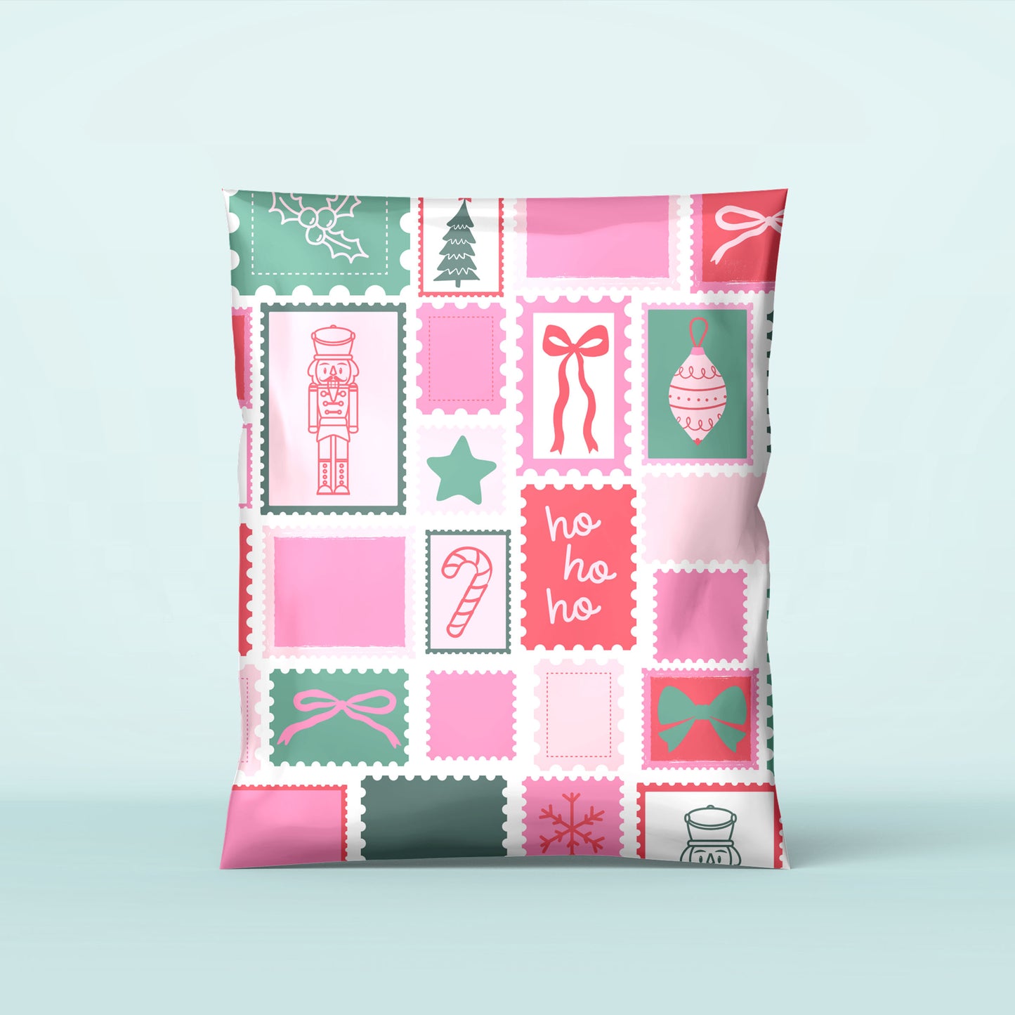 christmas poly mailers holiday shipping bags cute mailing supplies for cute pink girly business