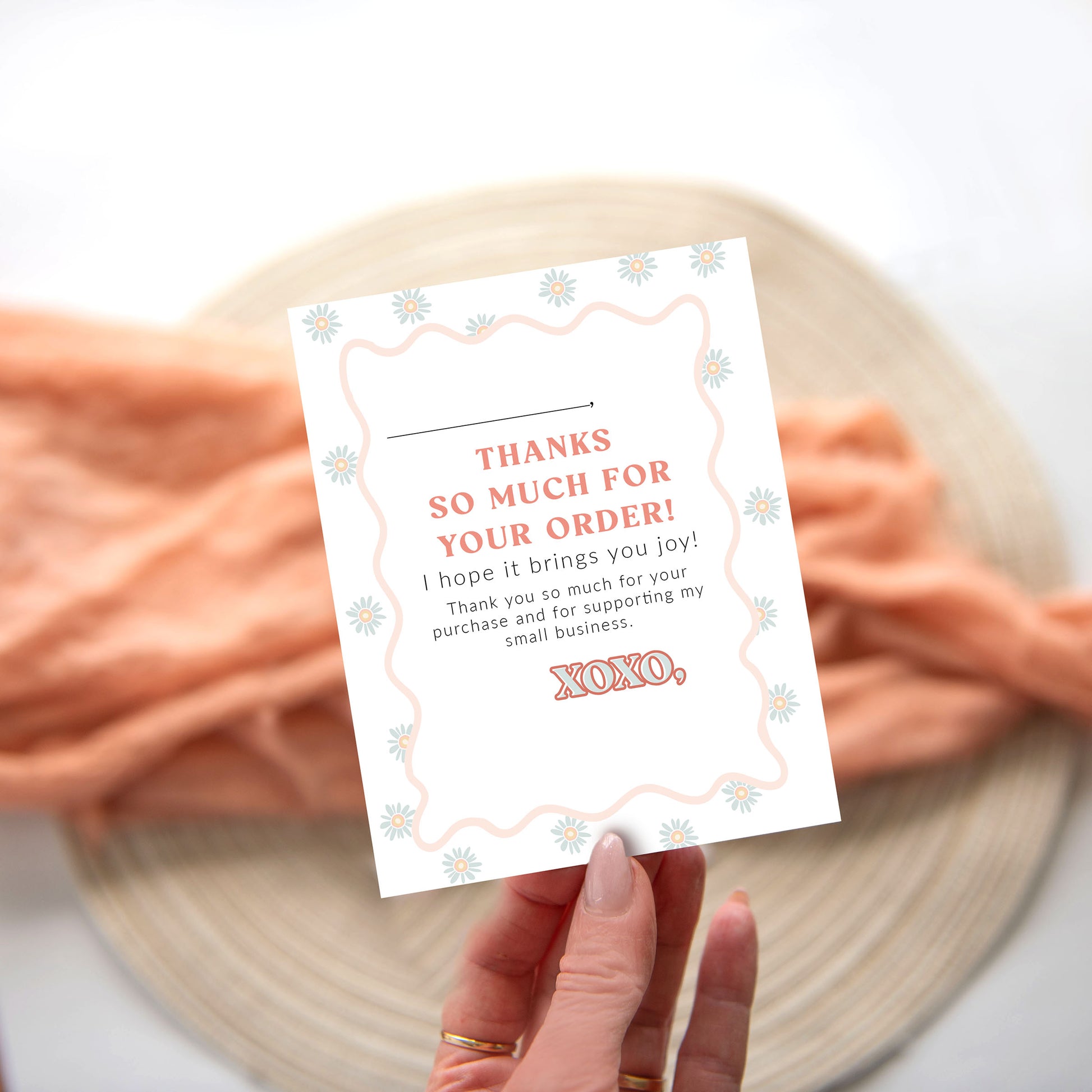 cute flower customer thank you cards for boutique shipping mailing supplies for small boutique business