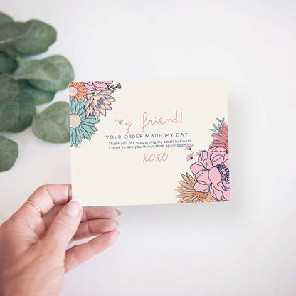 professional personalized thank you cards for customer packaging envelope