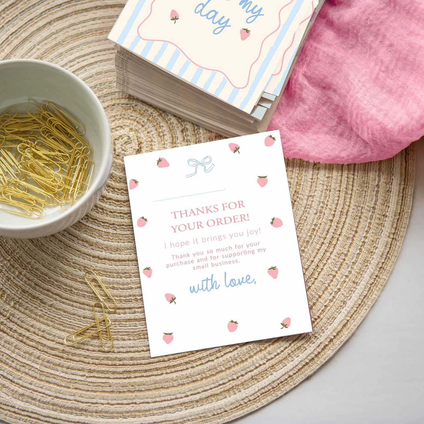 custom thank you notes for customer message cut personalized customer thank you letter for small biz shipping supplies