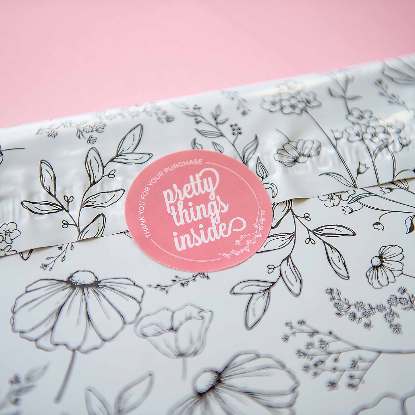 cute customer thank you sticker packaging mercari seller packaging supplies