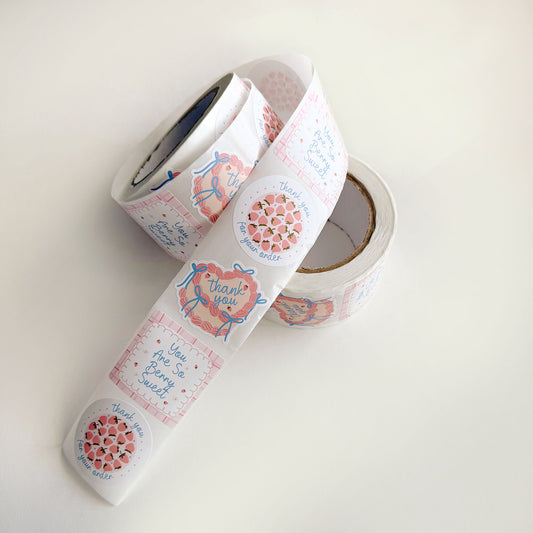 cute customer thank you stickers small business shipping supplies customer thank you sticker message