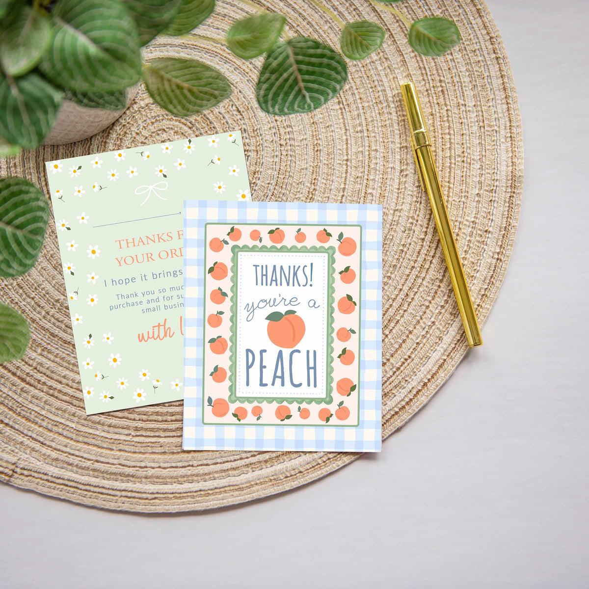 Business Thank You Cards | Peachy Picninc