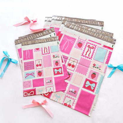 polymailers cute pink trendy girly designer boutique shipping bag polybag packaging for small biz