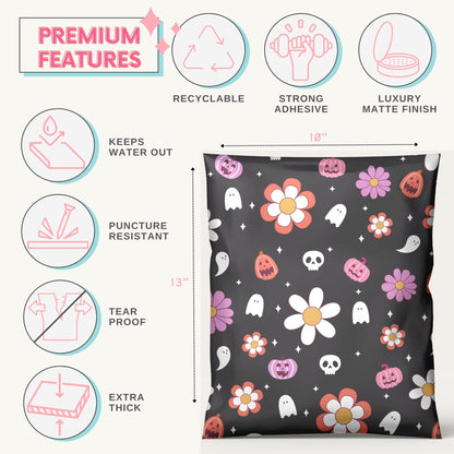cute halloween poly bags spooky season shipping supplies small biz packaging