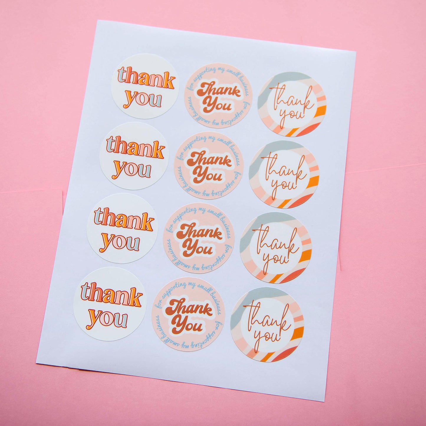 thank you card packaging boho flower printed customer thank you card for small business cute 