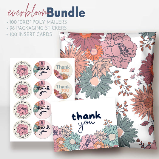 floral shipping bags designer poly mailers for boutique business
