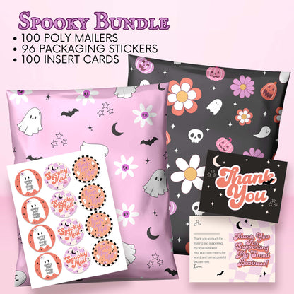 holiday shipping envelopes cute halloween shipping supplies spooky boutique mailing bags customer thank you