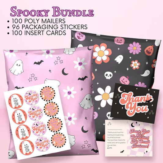 holiday shipping envelopes cute halloween shipping supplies spooky boutique mailing bags customer thank you
