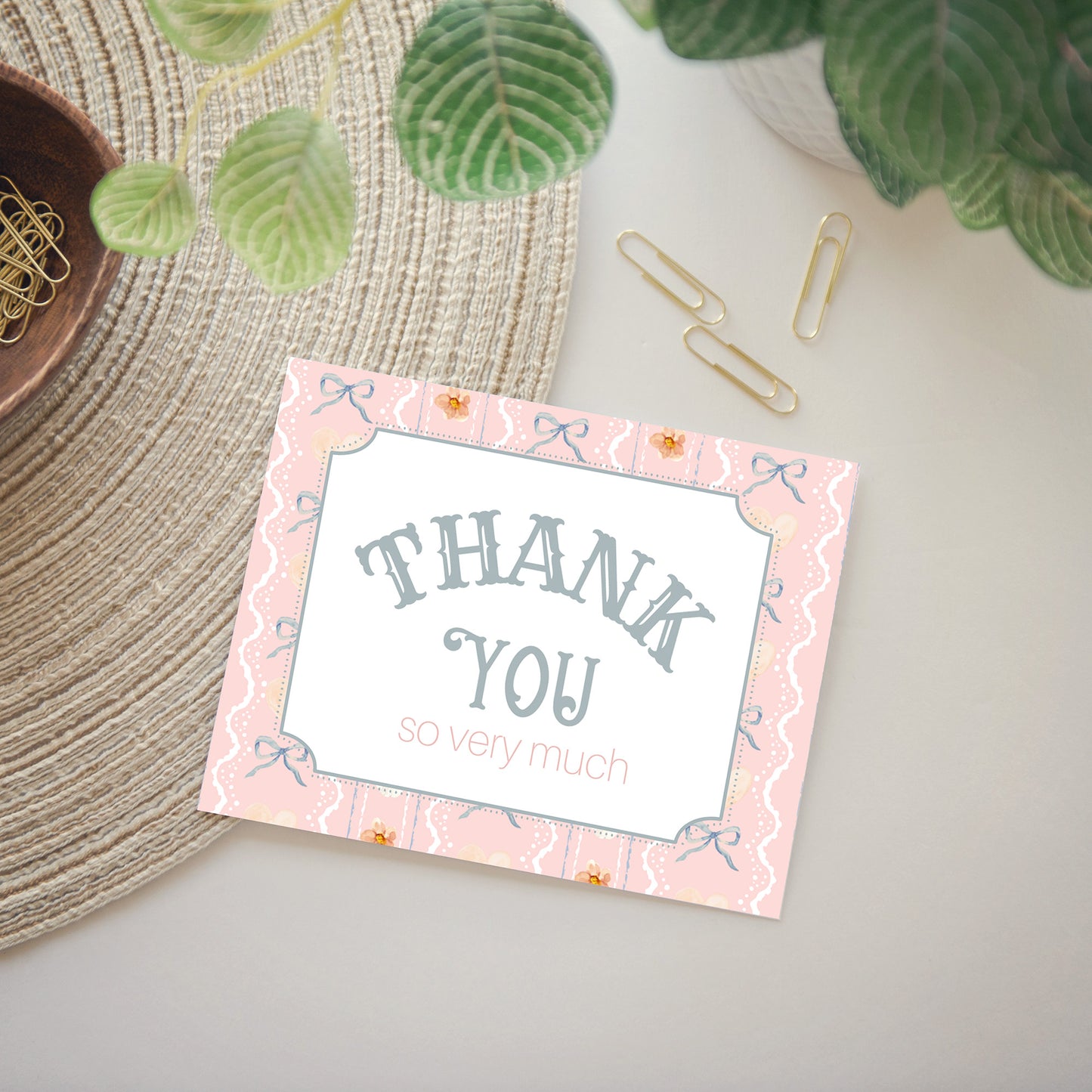 trendy shipping supplies shipping thank you card customer product packaging small business supplies cute bows