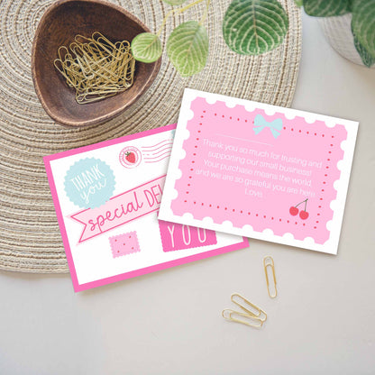 personalized customer thank you cards thank you note message business cards